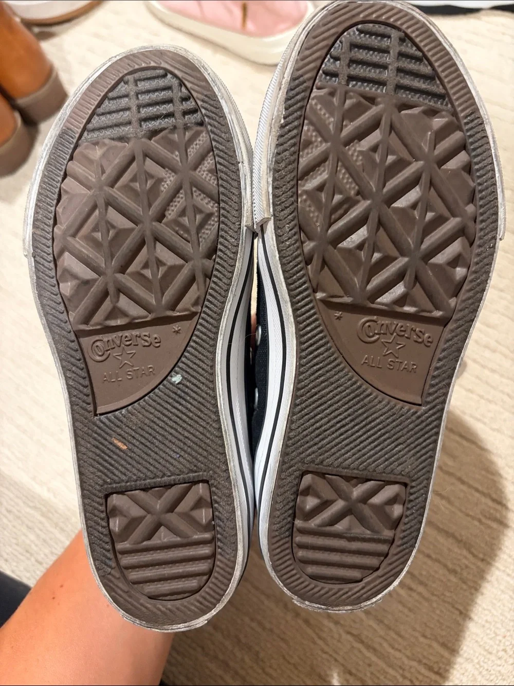 Converse Kids Black and White High Top Sneakers